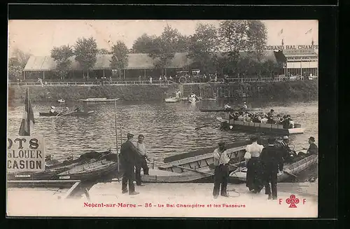 AK Nogent-sur-Marne, Le Bal Champetre et les Passeurs