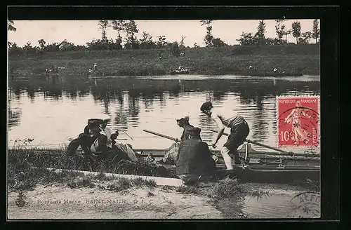 AK Saint-Maur, Sur les bords de Marne