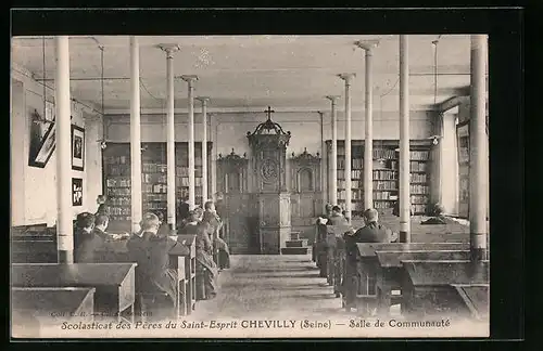 AK Chevilly, Scolasticat des Pères du Saint-Esprit, Salle de Communauté