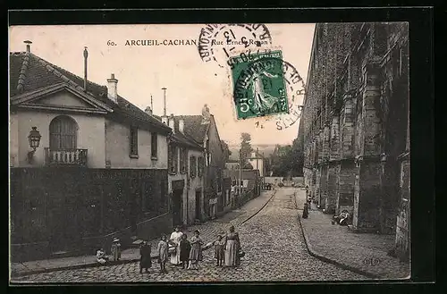 AK Arcueil-Cachan, Rue Ernest-Renan