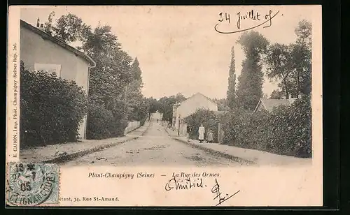 AK Champigny, La Rue des Ormes