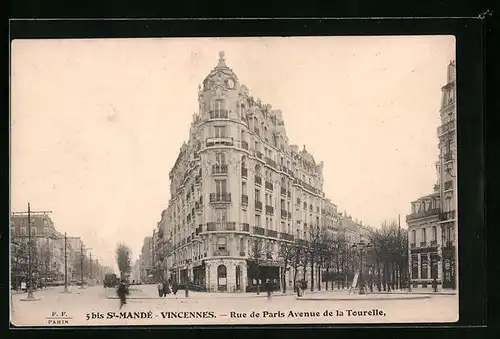 AK St-Mandé-Vincennes, Rue de Paris, Avenue de la Tourelle