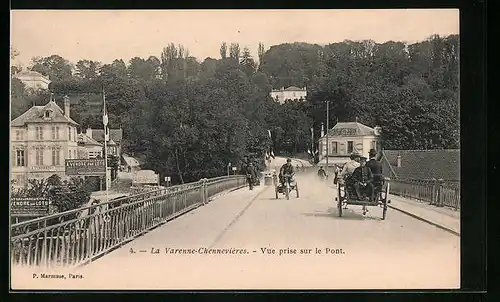 AK La Varenne-Chennevières, Vue prise sur le Pont