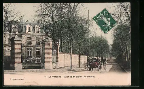 AK La Varenne, Avenue d`Enfert Rochereau