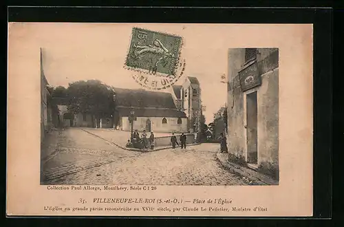 AK Villeneuve-le-Roi, Place de l`Église