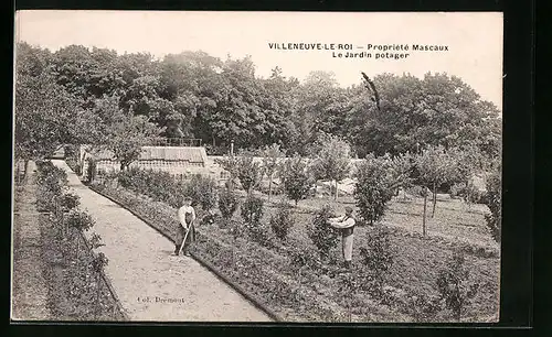 AK Villeneuve-le-Roi, Propriété Mascaux, Le Jardin potager