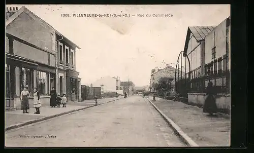 AK Villeneuve-le-Roi, Rue du Commerce