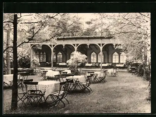 AK Mühlhausen i. Thür., Waldgaststätte Peterhof, Garten