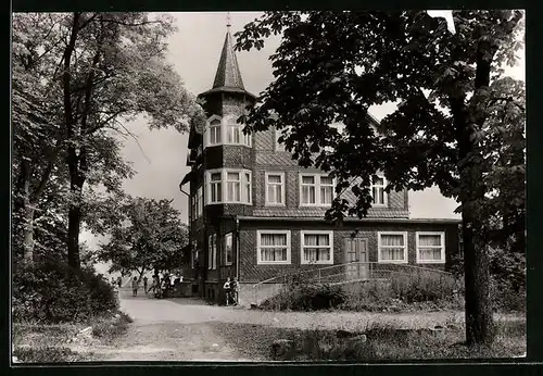 AK Mühlhausen i. Thür., Gasthaus Waldschlösschen Thomas Müntzer