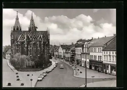 AK Mühlhausen i. Thür., Wilhelm-Pieck-Platz mit Kirche