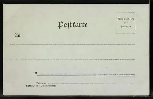 Mondschein-AK Treffurt /Werrathal, Ortspartie mit Burg