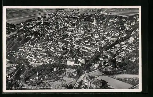 AK Langensalza, Fliegeraufnahme der Stadt