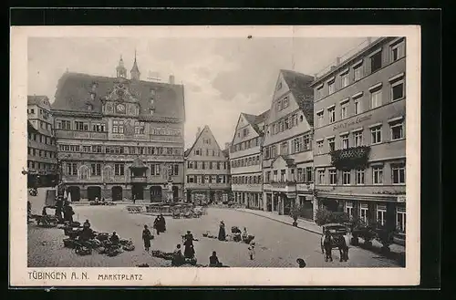 AK Tübingen a. N., Marktplatz
