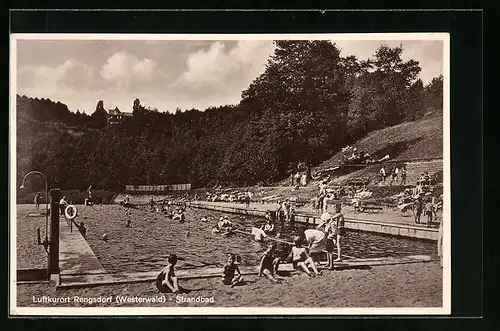 AK Rengsdorf /Westerwald, Strandbad