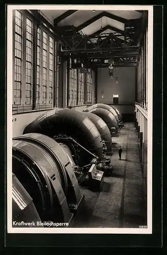 AK Gräfenwarth, Kraftwerk Bleilochsperre, Maschinenraum