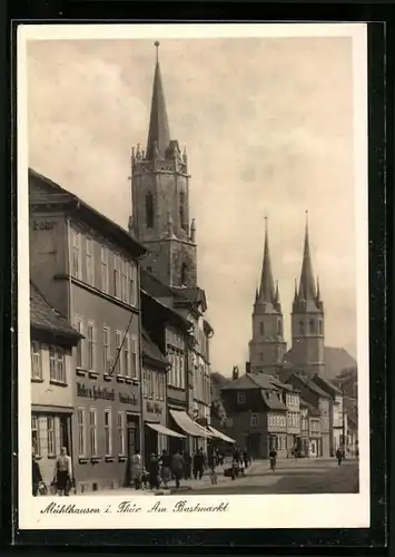 AK Mühlhausen i. Th., Am Bastmarkt