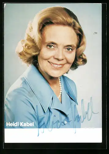 AK Schauspielerin Heidi Kabel, mit Autograph