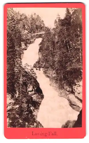 Fotografie Nicolaus Kuss, Mariazell, Wienergasse 61. Ansicht Mariazell, Blick auf den Lessing Fall