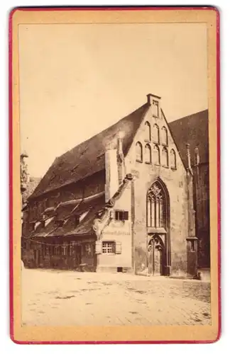 Fotografie unbekannter Fotograf, Ansicht Nürnberg, Blick auf das Gasthaus Bratwurstglöcklein