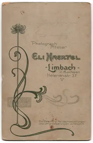 Fotografie Eli Haertel, Limbach i. S., Helenenstr. 37, kleines Mädchen im Mantel mit Hut