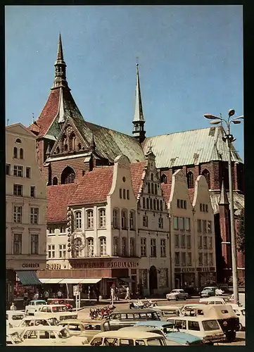 Fotografie unbekannter Fotograf, Ansicht Rostock, Innenstadt mit Souvenir-Laden