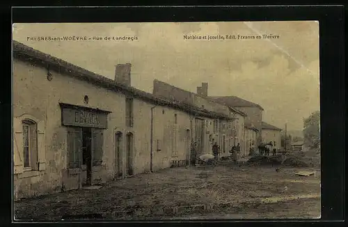 AK Fresnes-en-Woevre, Rue de Landrecis