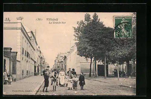 AK Villejuif, La Grande Rue