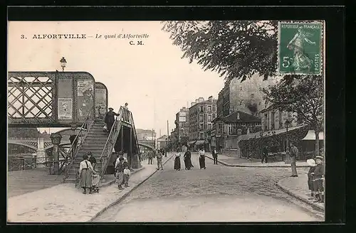 AK Alfortville, Le quai d`Alfortville