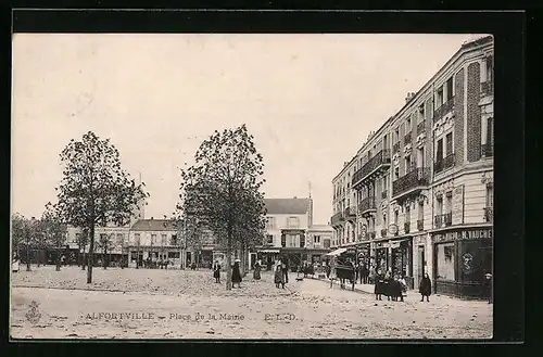 AK Alfortville, Place de la Mairie