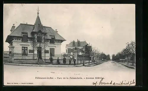 AK Villeneuve-le-Roi, Parc de la Faisanderie - Avenue Beatrice