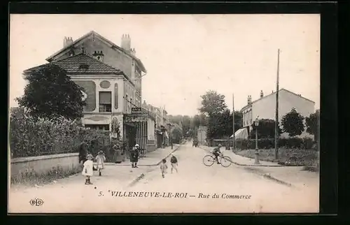 AK Villeneuve-le-Roi, Rue du Commerce