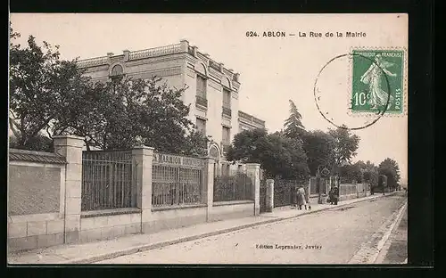 AK Ablon, La Rue de la Mairie