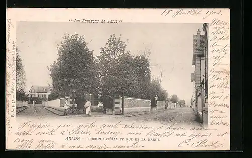 AK Ablon, Chemin Latéral et Rue de la Mairie