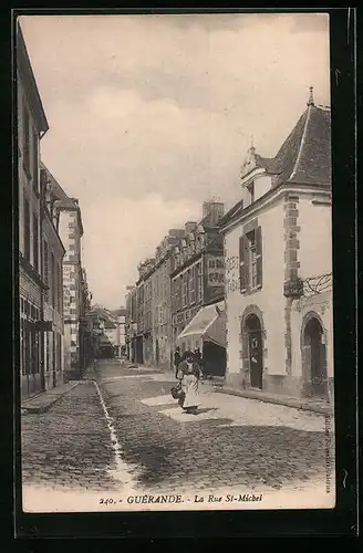 AK Guérande, La Rue St-Michel