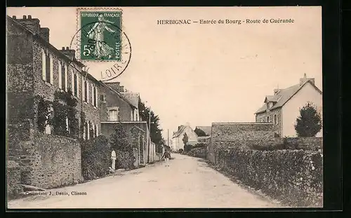 AK Herbignac, Entrée du Bourg, Route de Guérande