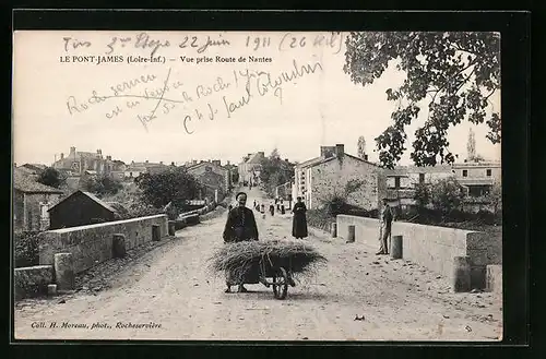 AK Le Pont-James, Vue prise de Nantes