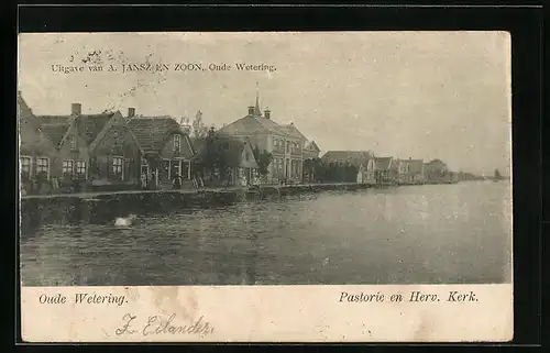 AK Oude Wetering, Pastorie en Herv. Kerk
