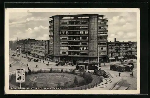 AK Schiedam, Flatgebouw n.v. Hema