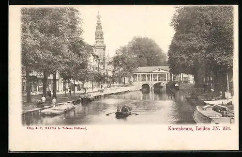 AK Leiden, Korenbeurs, Panorama