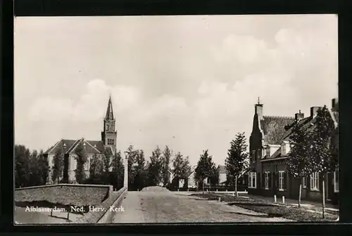 AK Alblasserdam, Ned. Herv. Kerk., Panorama