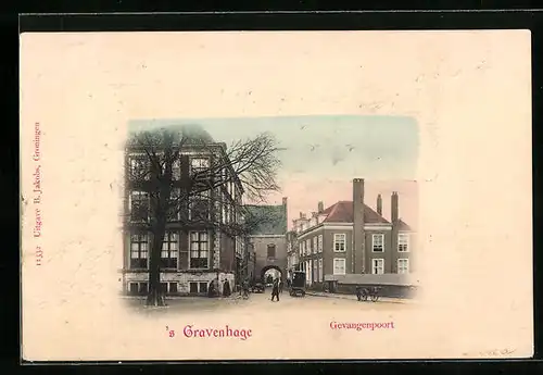 AK `s Gravenhage, Gevangenpoort, Passepartout