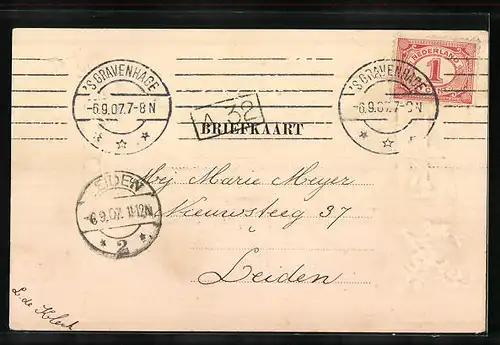 AK `s Gravenhage, Gevangenpoort, Passepartout