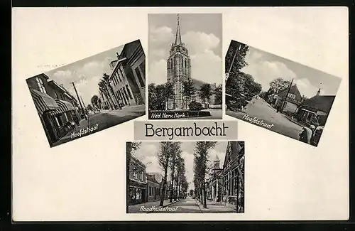AK Bergambacht, Ned. Herv. Kerk, Hoofdstraat, Raadhuisstraat