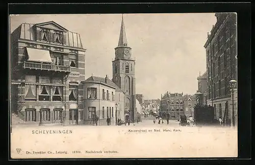 AK Scheveningen, Keizerstraat en Ned. Herv. Kerk