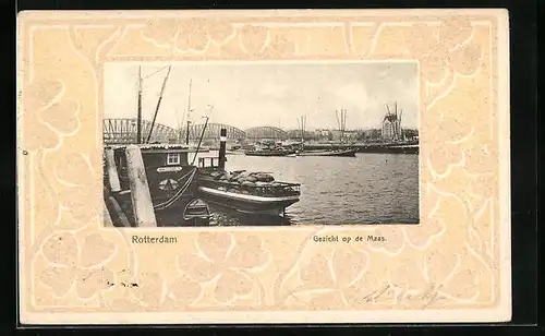 AK Rotterdam, Gezicht op de Maas