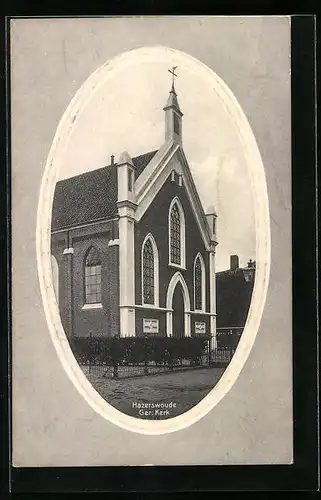 Präge-AK Hazerswoude, Ger. Kerk