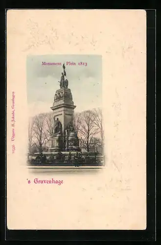 Präge-AK `s-Gravenhage, Monument Plein 1813