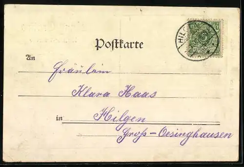 AK Anny Grotina, Miniatur-Soubrette - Portrait im Puffärmelkleid