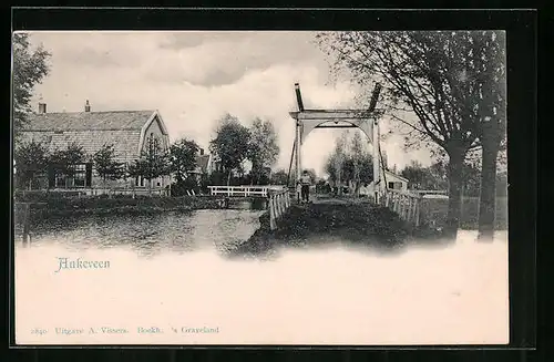 AK Ankeveen, Ortspartie mit Brücke