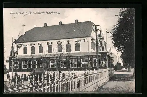 AK Heimfeld / Harburg, Park Hotel Bostelbek von der Strasse gesehen